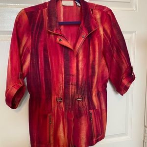 Chico’s Jacket size 0 Red/Orange excellent condition